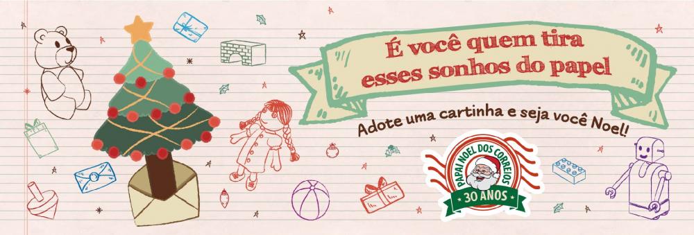 Cinco mil cartinhas de crianças já estão disponíveis para adoção na campanha Papai Noel dos Correios, no Tocantins