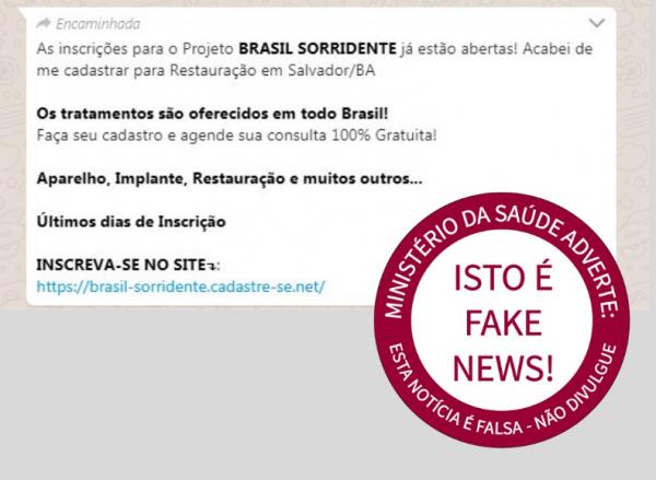 Falso cadastro no programa Brasil Sorridente faz vítimas em Palmas nas redes sociais; saiba mais