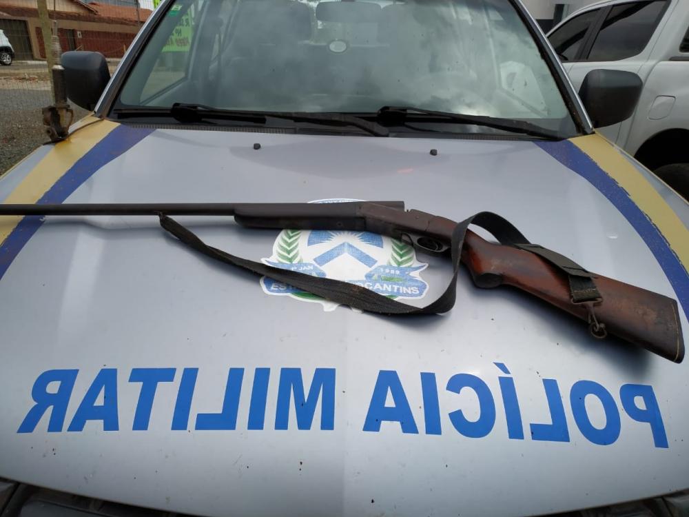 Homem que portava espingarda de forma ilegal é preso em Aragominas