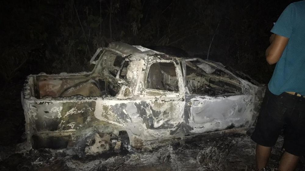 Motorista morre carbonizado após veículo bater em búfalos na pista e veículo pegar fogo em rodovia no sul do Estado