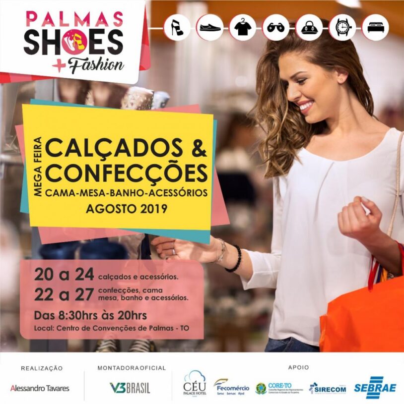 Palmas Shoes: a maior feira de calçados e confecções do Centro Norte começa no próximo dia 20