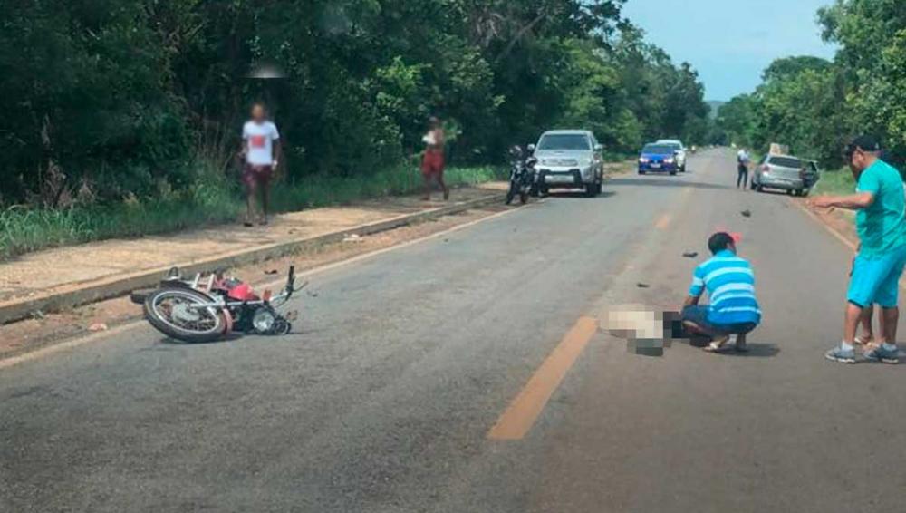 Uma colisão entre um carro e uma moto na TO 225 deixou uma vítima fatal