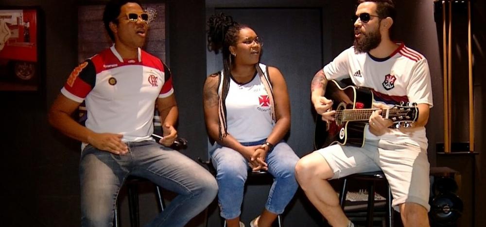 Vascaína grava hit da torcida do Flamengo com músicos flamenguistas e vídeo viraliza na internet; VEJA