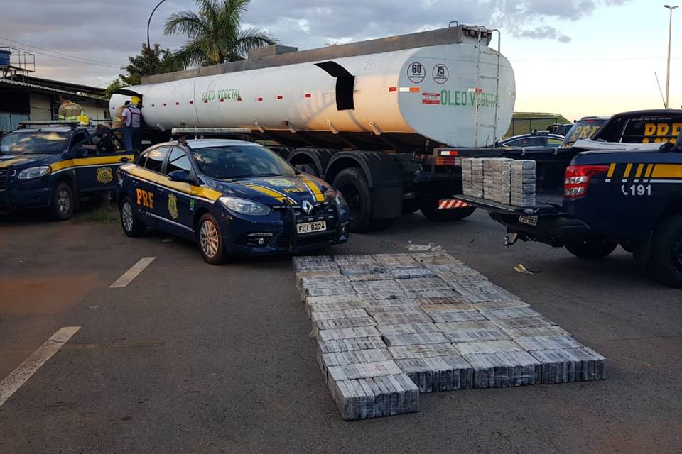 Goiás: PRF apreende 1,1 tonelada de cocaína, avaliada em R$ 46 milhões; VÍDEO