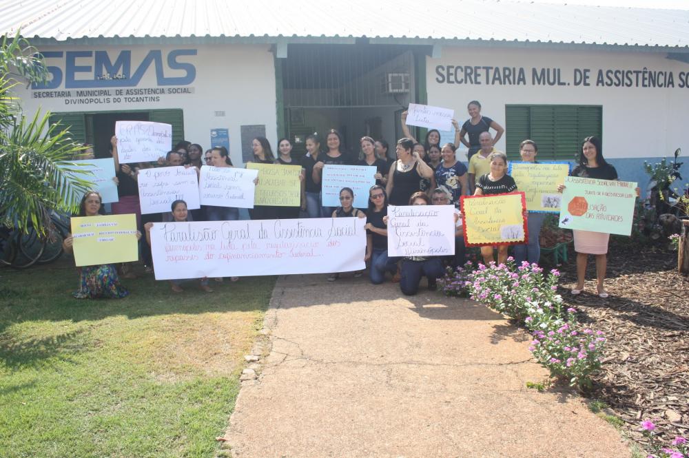 Secretaria de Assistência Social de Divinópolis – TO adere à paralisação da pasta nos 139 município