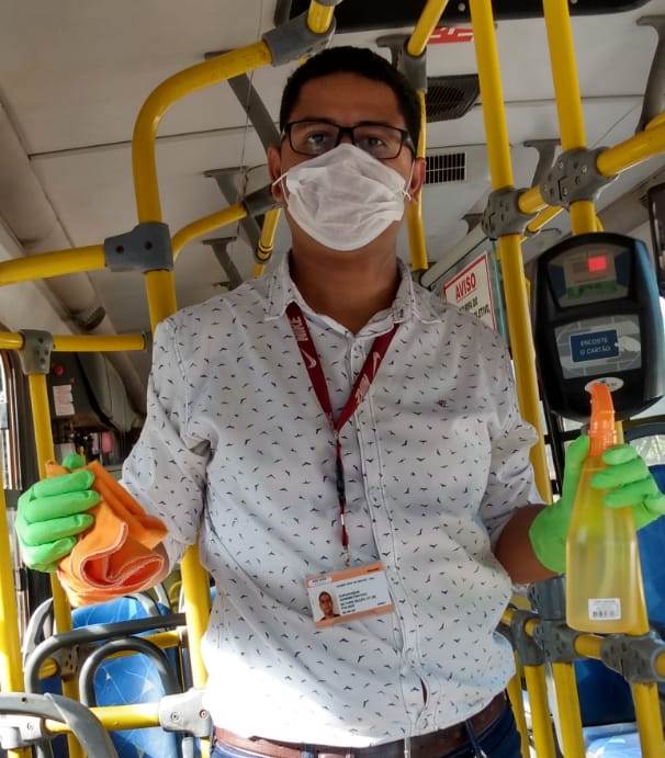 Frota de ônibus de Palmas são fiscalizados para cumprir medidas de combate ao coronavírus