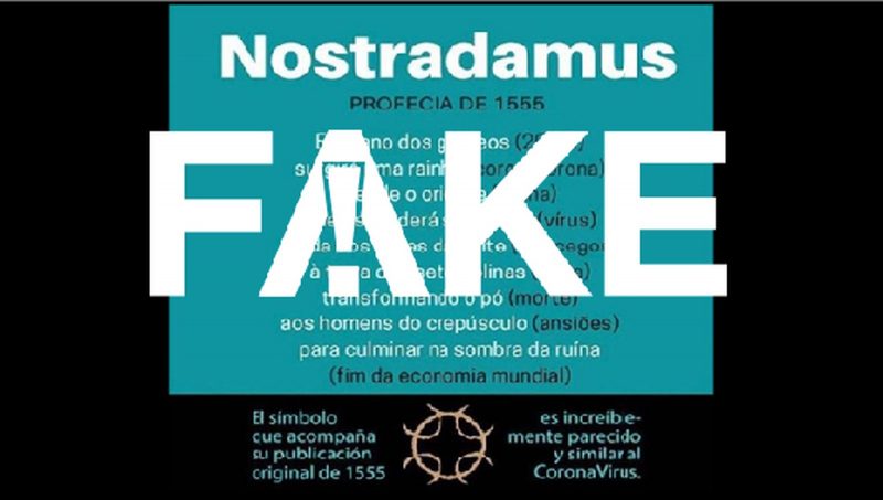 É FAKE! Nostradamus não fez profecia sobre coronavírus em 1555; veja aqui