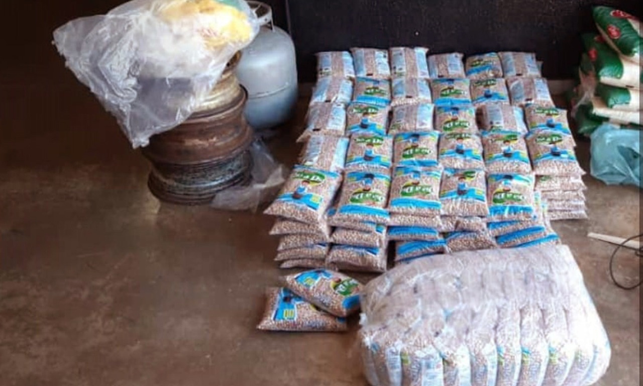 Carga de 100 kg de alimentos que havia sido furtada em Paraíso é recuperada nesta quinta-feira (07)