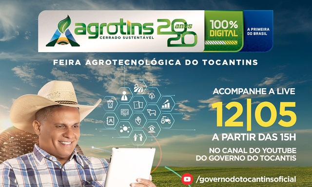 Agrotins 2020 será 100% digital com programação ao vivo; entenda