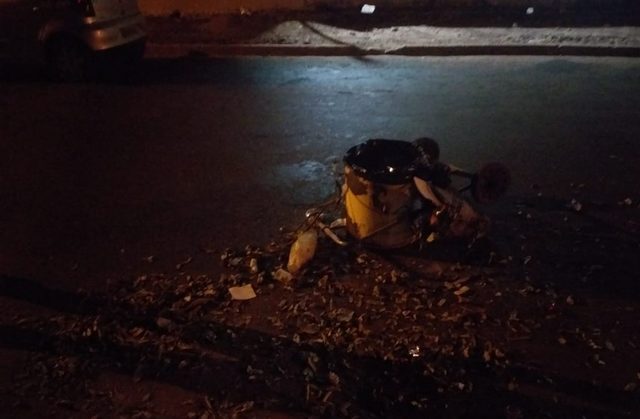 Gari é atropelado enquanto trabalhava nas ruas de Gurupi; motociclista fugiu sem prestar socorro