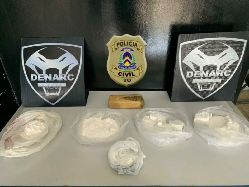 Polícia Civil prende gerente de facção nacional e apreende 1,5 kg de cocaína pura e maconha em Palmas