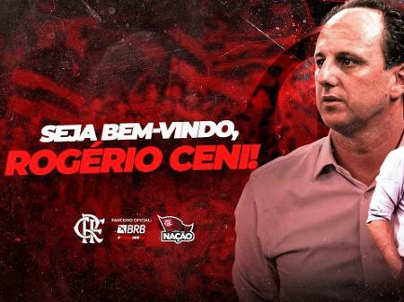 Contrato fechado! Rogério Ceni acaba de ser anunciado como novo técnico do Flamengo
