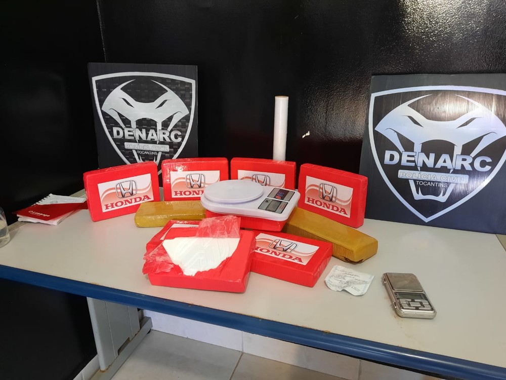 Polícia Civil prende dois homens e encontra 8 kg de cocaína pura na região norte de Palmas