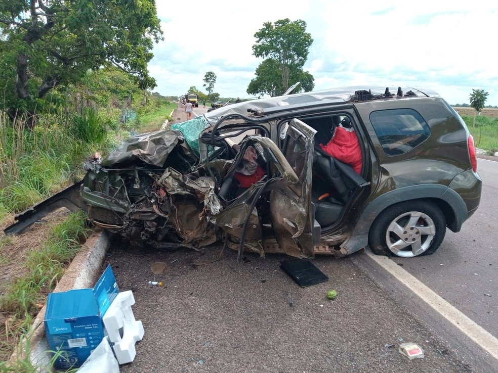 Acidente de trânsito deixa um morto e quatro feridos na BR-153 próximo a Aliança do Tocantins