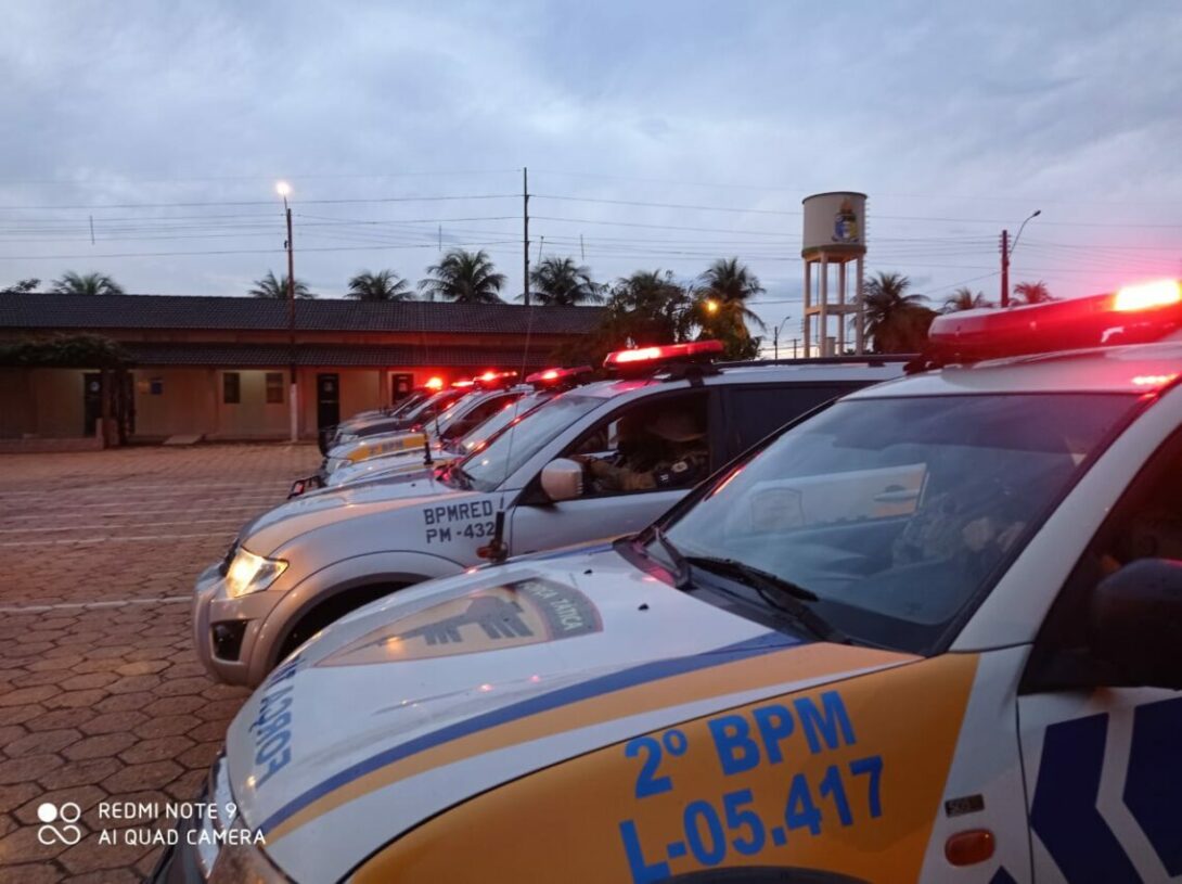 'Cidade Blindada': Operação da PM reforça segurança nas ruas de Araguaína para coibir crimes durante a noite