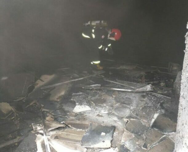 Incêndio destrói auditório do Hospital Regional de Gurupi que ainda está sendo construído