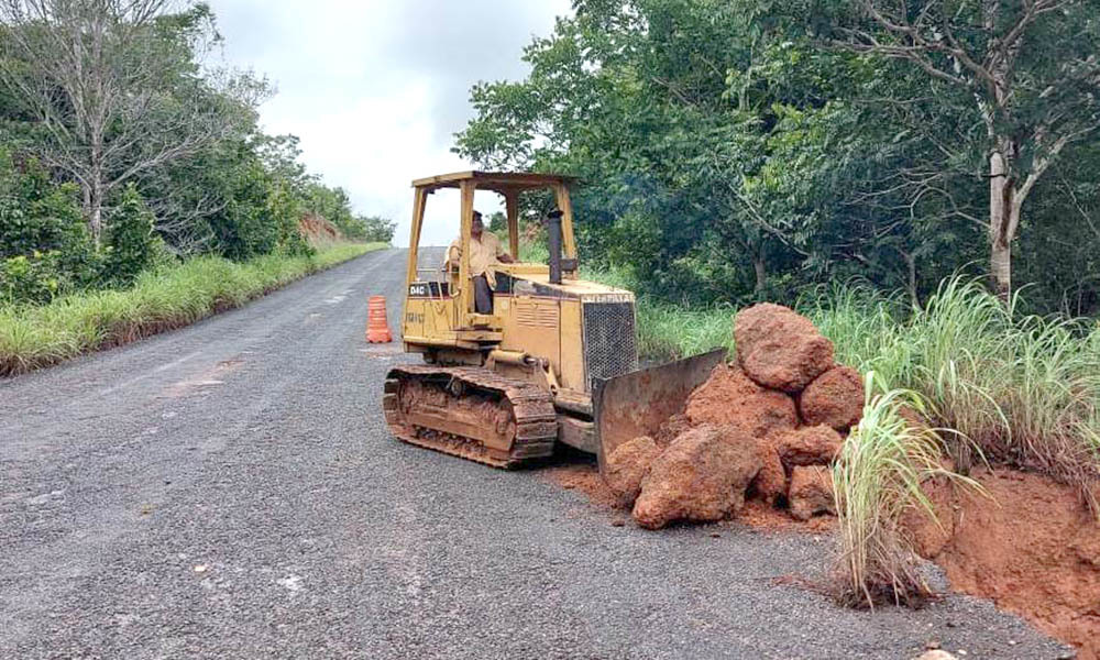 Obras na TO-342: Governo do Tocantins finaliza correção de erosão entre Miranorte e Dois Irmãos