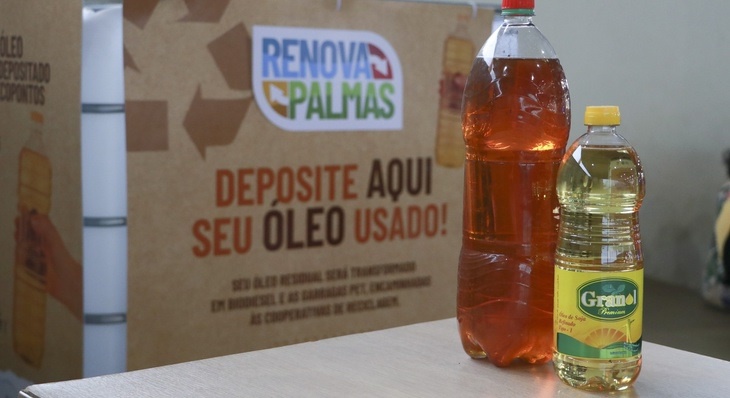 Ecoponto: Feira da 304 sul em Palmas realiza ação da Prefeitura e recolhe óleos de cozinha usados para reciclagem; Saiba como doar