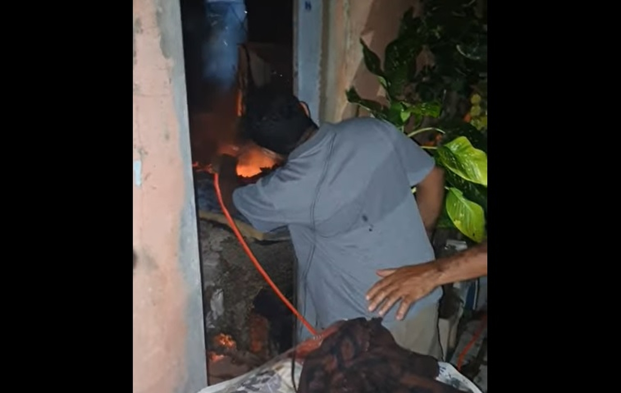 VÍDEO: Explosão causada por vazamento de gás deixa mulher ferida e destrói casa no Taquari, em Palmas