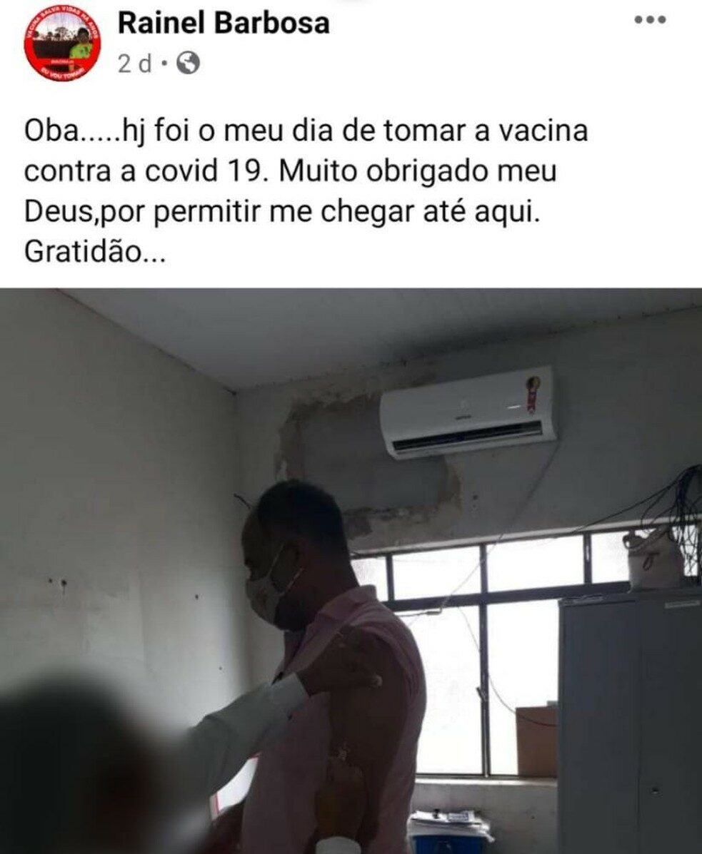 Fraude nas vacinas: Prefeitura de Miracema informa que profissionais da saúde não verificaram dia e mês de nascimento do ex-prefeito Rainel Barbosa