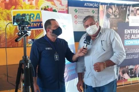 Vereador Jucelino Rodrigues participa da entrega dos kits de alimentação aos trabalhadores autônomos de Palmas