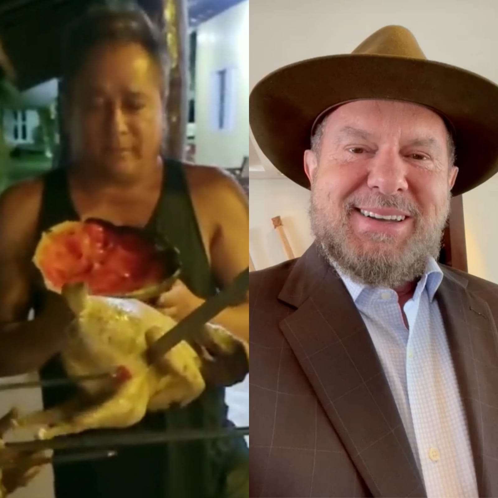 Após vídeo viralizar, governador Carlesse convida cantor Leonardo para vir ao TO comer frango na melancia 
