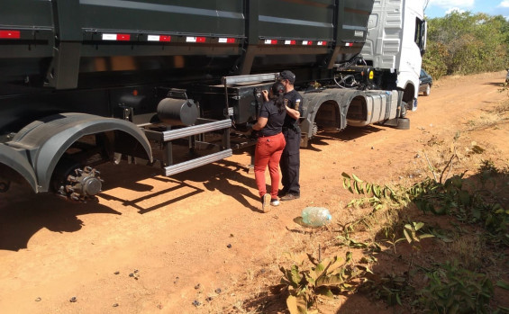 Polícia Civil recupera pneus furtados de carreta no interior do Tocantins