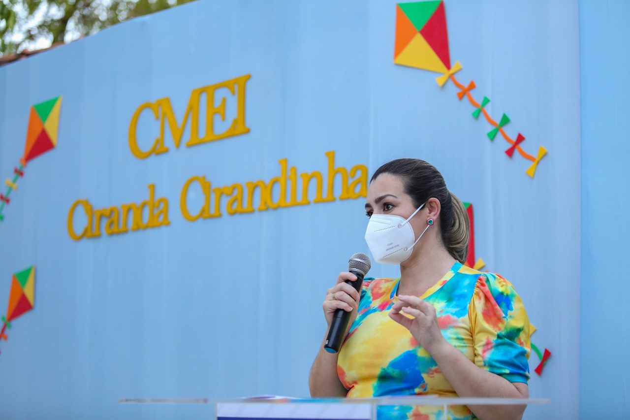 Prefeita Cinthia Ribeiro entrega reforma do Cmei Ciranda Cirandinha, na região norte da Capital
