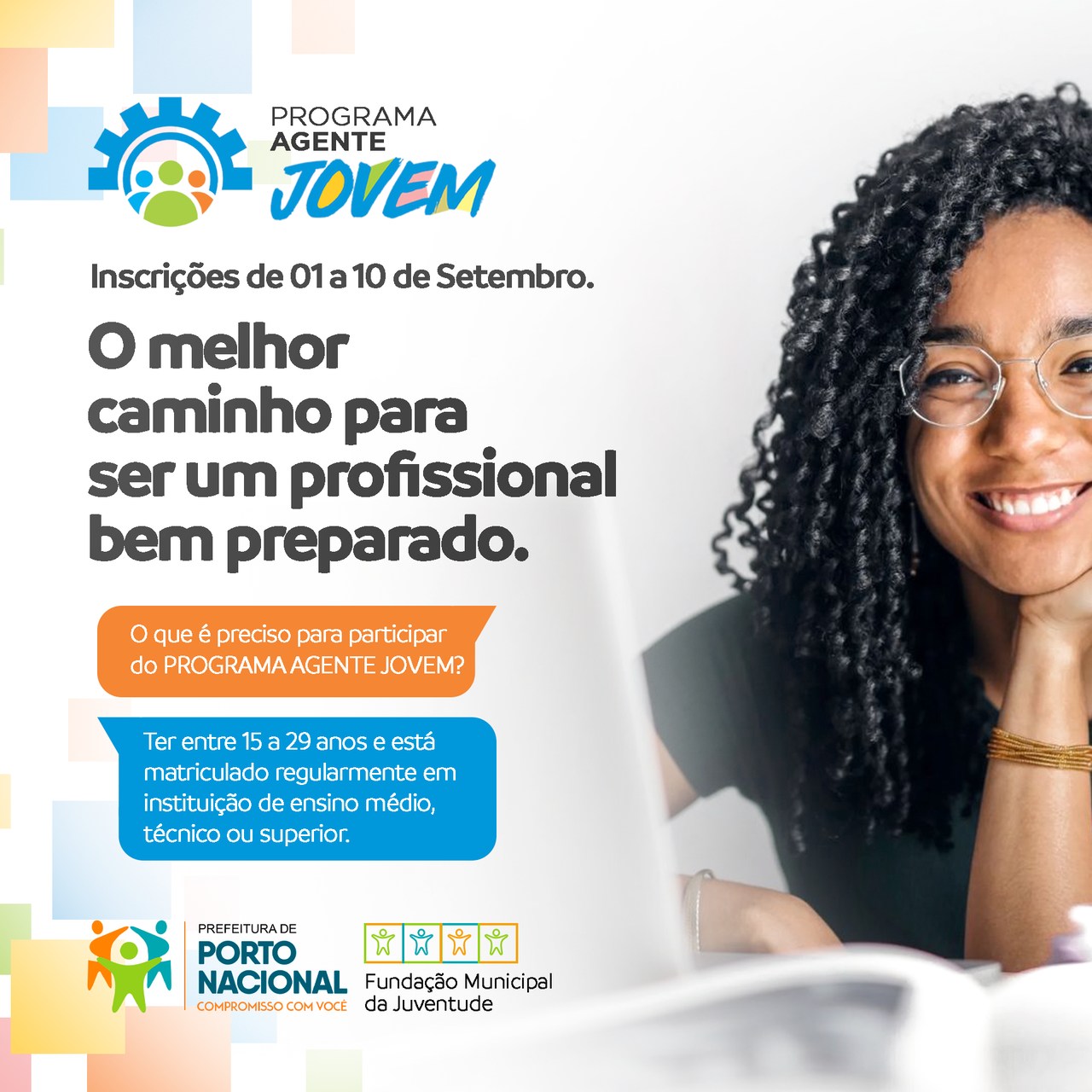 Oportunidade aos jovens: programa oferece estágio remunerado para público com idades entre 15 e 29 anos