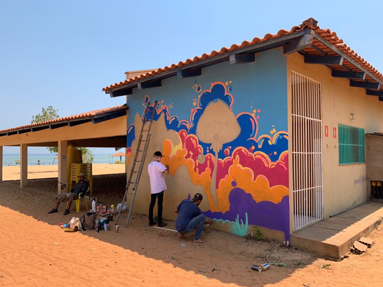 Em Palmas, Praia das Arnos ganha dez painéis grafitados no III PMW Street Graffiti