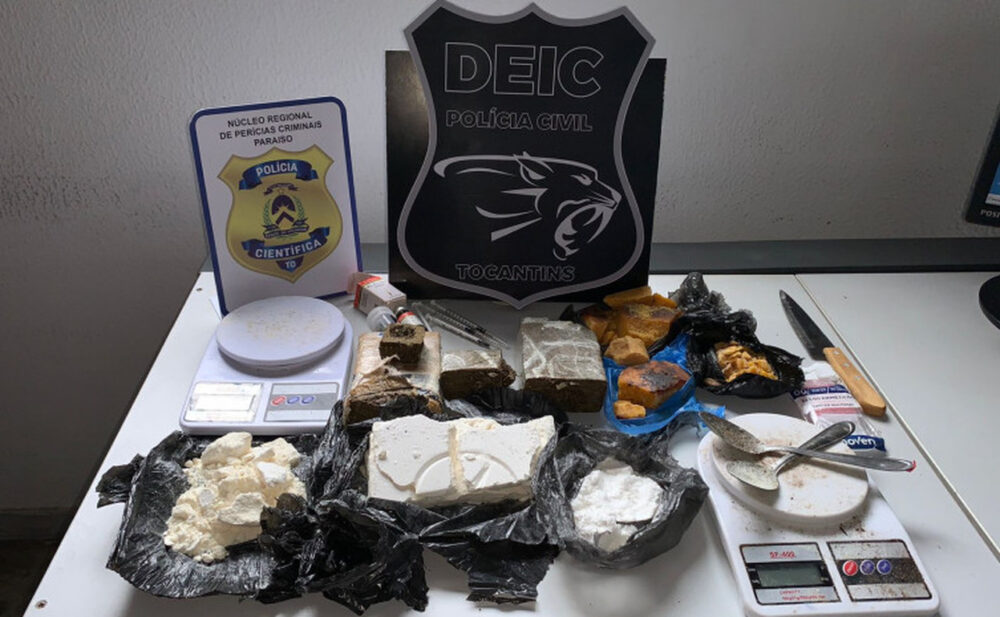 Homem é preso durante operação da Polícia Civil, em Paraíso, com quase 3kg de drogas