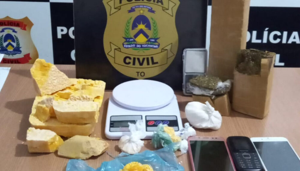 Ação da polícia resulta na apreensão de mais de 3kg de drogas em Dianópolis