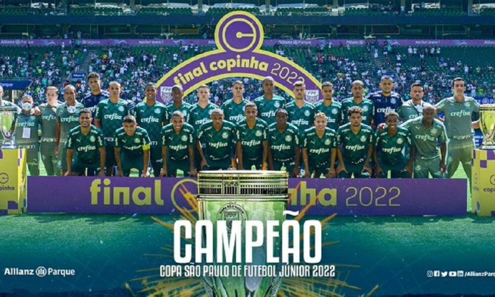 Com goleada de 4x0, Palmeiras se consagra campeão da Copinha 2022