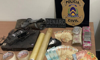 Em Araguaína, Polícia Civil fecha pela 2ª vez borracharia usada como ponto de venda de drogas e prende traficante