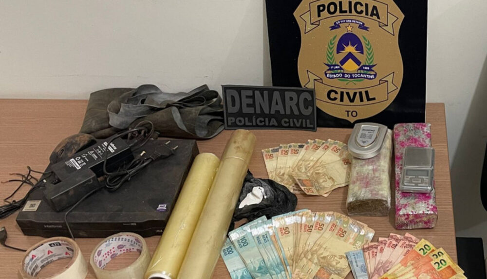 Em Araguaína, Polícia Civil fecha pela 2ª vez borracharia usada como ponto de venda de drogas e prende traficante