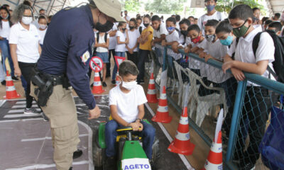 Estado promove ações de educação no trânsito em escola do Jardim Taquari, em Palmas