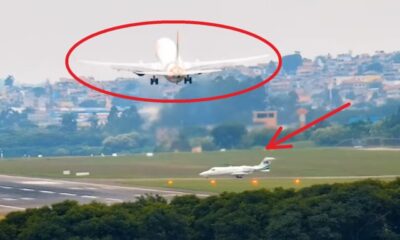 VÍDEO: Jatinho invade pista e obriga avião arremeter instantes antes de pousar no aeroporto de Guarulhos, em SP