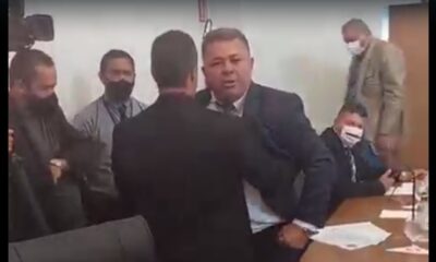 VÍDEO: Sessão da Câmara de Palmas é interrompida por briga entre Nelcivan e Folha; Ocorrência é registrada
