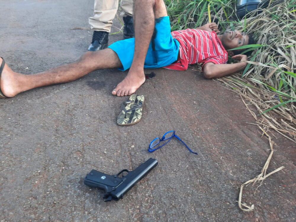 Homem assalta 4 mulheres e leva tiro na perna tentando fugir da PM em Araguaína, norte do TO