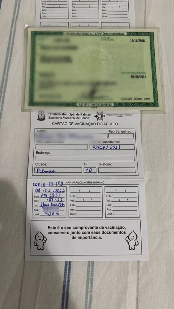 ''Eita, a vacina foi errada'', diz profissional de saúde após imunizar criança de 10 anos com dose da Pfizer para adultos em Palmas