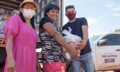 Famílias indígenas e ribeirinhas em Lagoa da Confusão e Formoso do Araguaia recebem cestas básicas