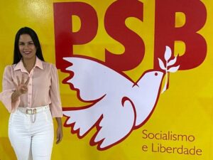 Presidente do PSB/Palmas, Amanda Sobreira, participa da filiação de Geraldo Alckmin no partido, representando todas as mulheres da sigla: ''Um misto de gratidão com dever cumprido''