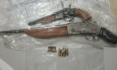 Após perseguição e troca de tiros com a polícia, dois homens são presos por porte ilegal de arma e tráfico de drogas em Palmeirópolis