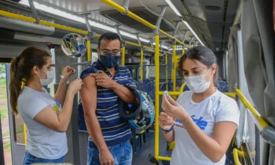 Busão Mais Saúde percorre Av. Teotônio Segurado para vacinar moradores de Palmas contra a Covid e Influenza