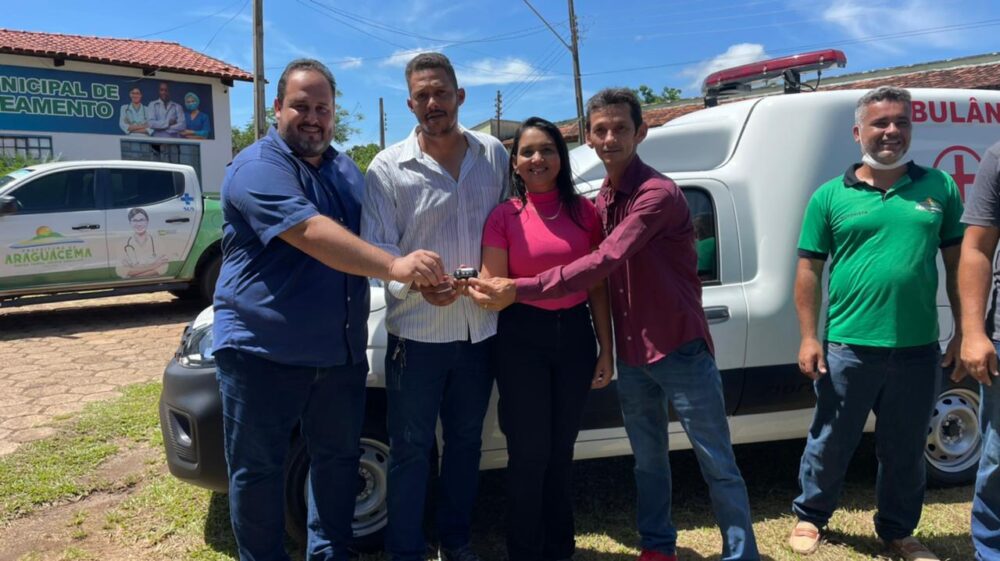 Com emenda parlamentar de Vanda Monteiro, Araguacema adquire nova ambulância