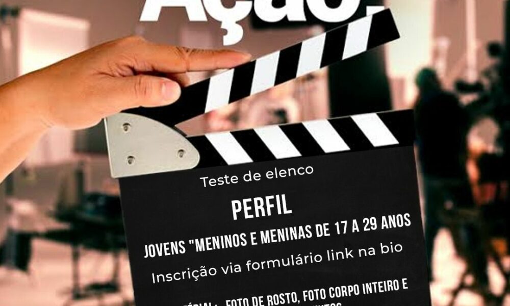 Seleção de elenco para peça 'Somos tão jovens' acontece em Palmas até o dia 30 de abril; saiba como participar