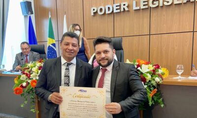 Em sessão solene, vereador Rubens Uchôa homenageia a Assembleia de Deus Ciadseta AD-IV; Pastor Josivan Gomes recebe certificado