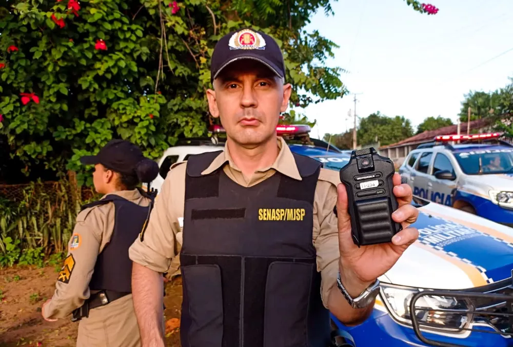 Câmeras fixas nos uniformes de policiais já estão sendo testadas pela Polícia Militar no TO