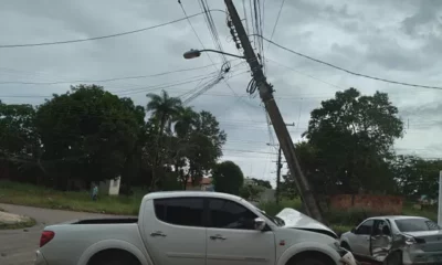 Mais de 3,3 mil moradores da região Sul de Palmas ficam sem energia elétrica após batida entre caminhonete e carro