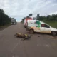 Mototaxista e passageiro morrem em grave acidente na BR-153, próximo de Paraíso do TO